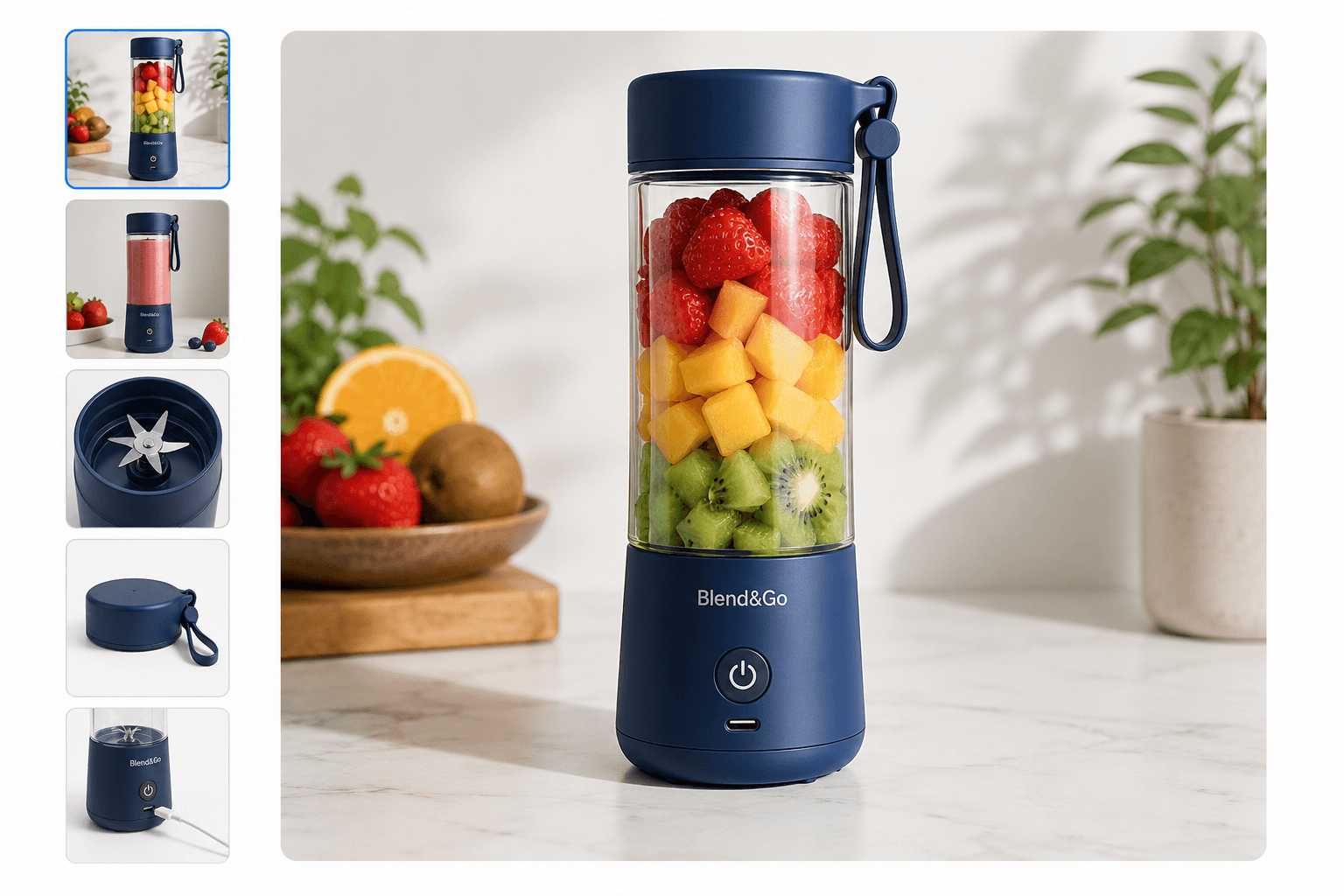 Blend&Go portable blender product photos